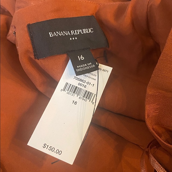 Banana Republic HIGH-NECK JACQUARD MIDI DRESS 16 NWT - Picture 4 of 6